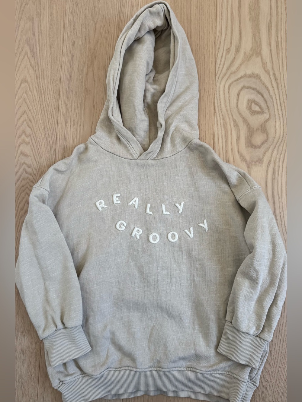 Zara Kids Beige 'Really Groovy' Hoodie